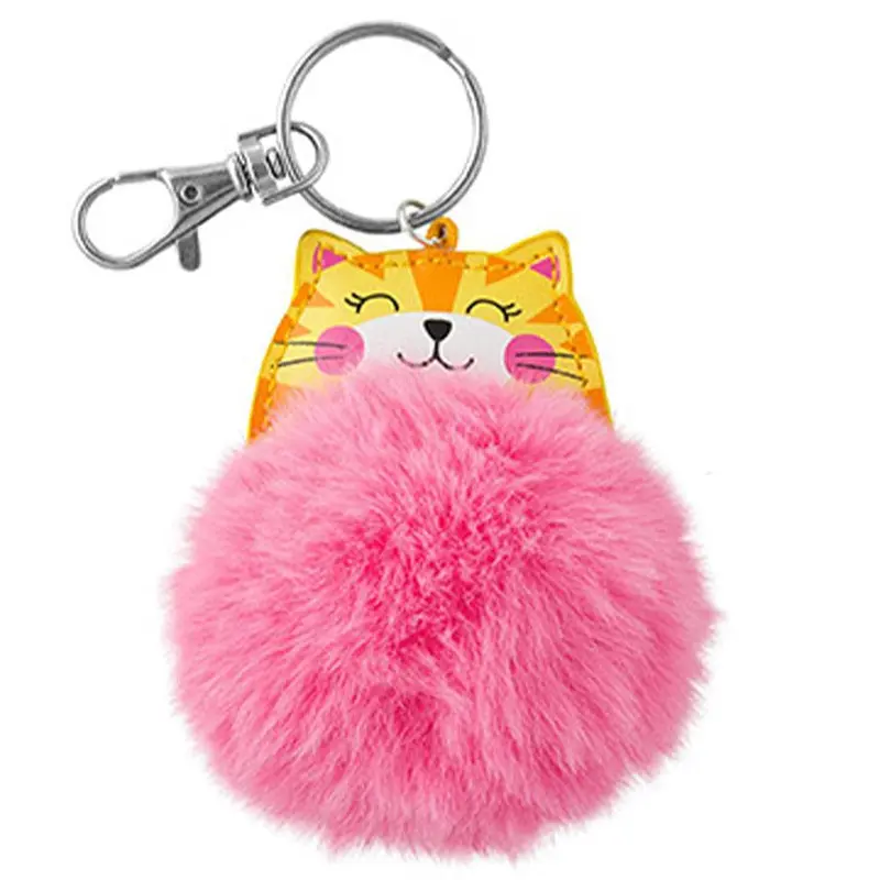 Stephen Joseph Pom Pom Critter Key Chains Cat