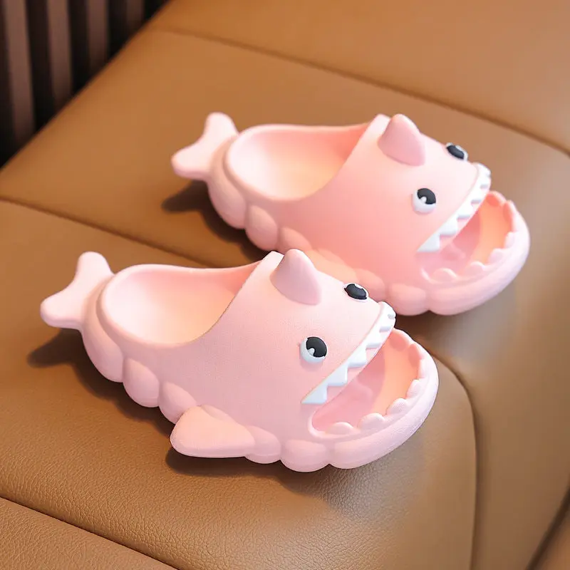 Sweet New Shark Children's Slippers Summer Boys & Girls  Non-slip Sandals28 - 29 / Navy