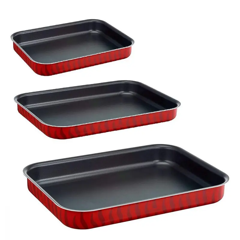 Tefal Les Specialistes Set Of 3 Oven Dishes 31x 24 ,37 x 27 ,41 x 29 cm / J1325783