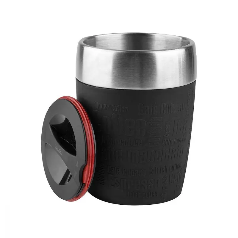 Tefal Stainless Steel Travel Cup 200 mL Black / K3081314