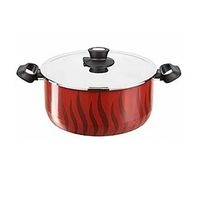Tefal Tempo Flame Dutch Oven 22 cm   Stainless Steel Lid / C5484583