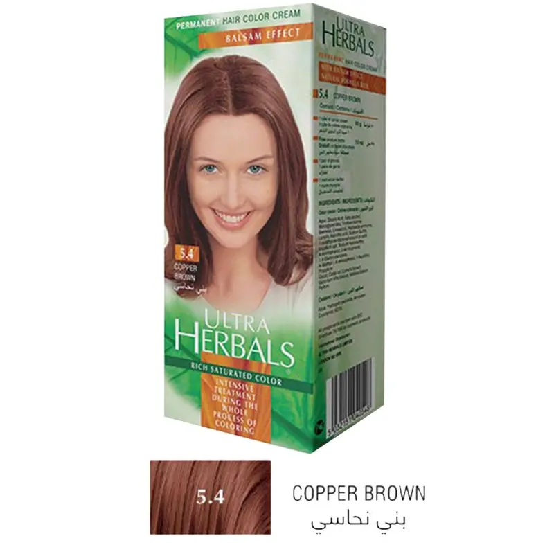 Ultra Herbals Hair Color Cream 5.4 Copper Brown