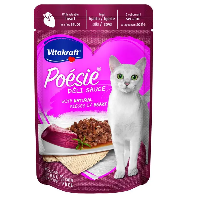 Vitakraft Poesie Deli Sauce Hearts 85g