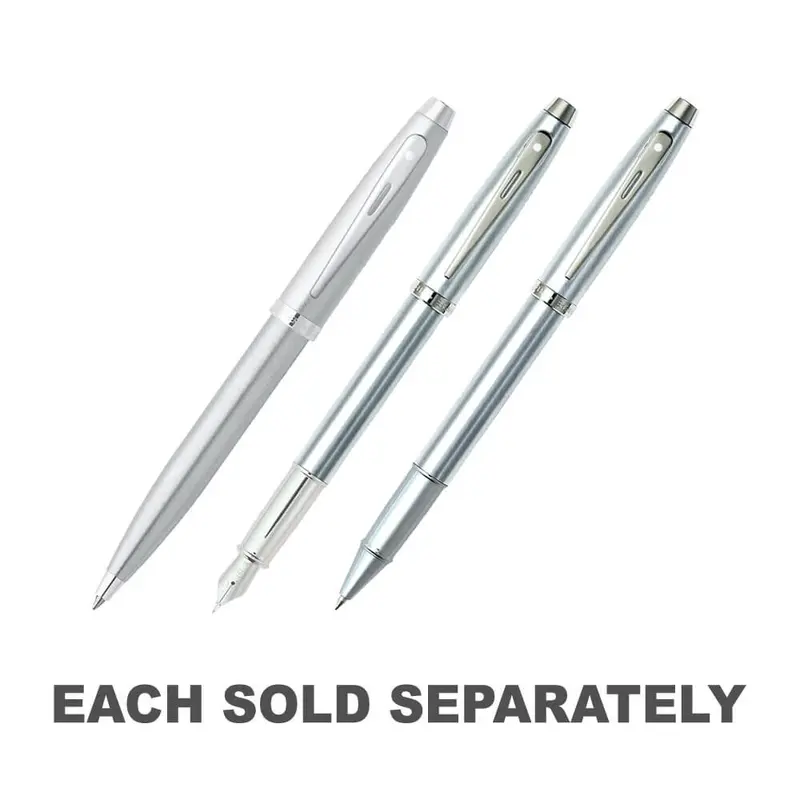 100 Brushed Chrome/Nickel Plated PenBallpoint