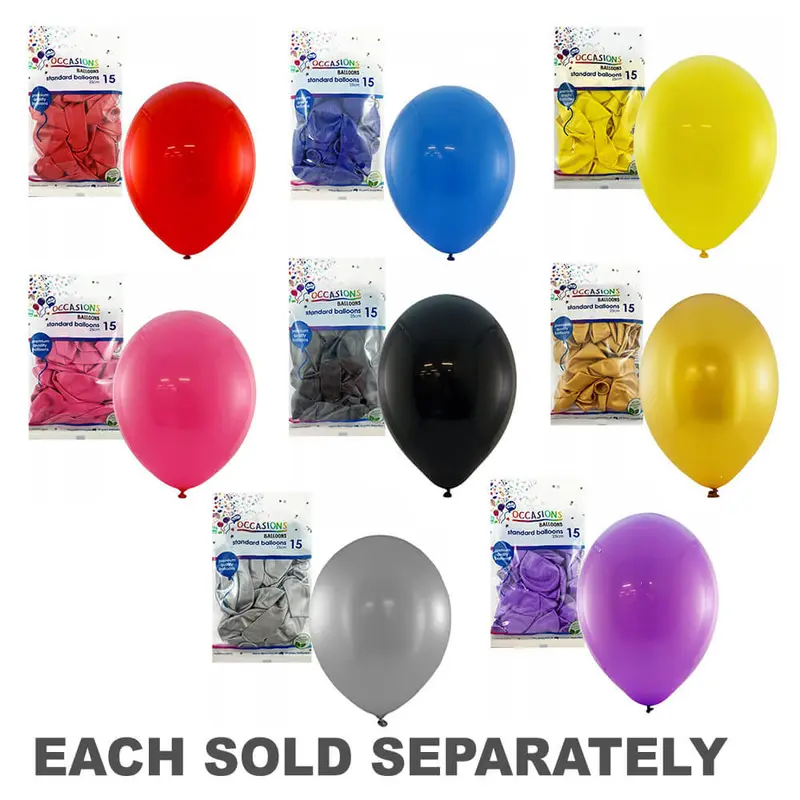 Alpen Balloons for Everyone 25cm (15pk)Fuchsia