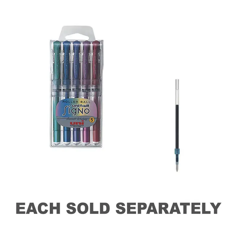 Uni-Ball Signo Pen Broad Metallic Assorted12pk