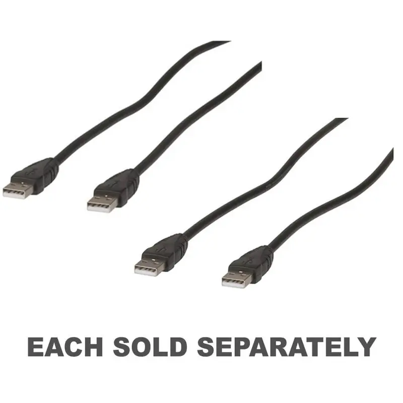 USB 2.0 Type-A Plug to Plug Cable 1pc1.8m