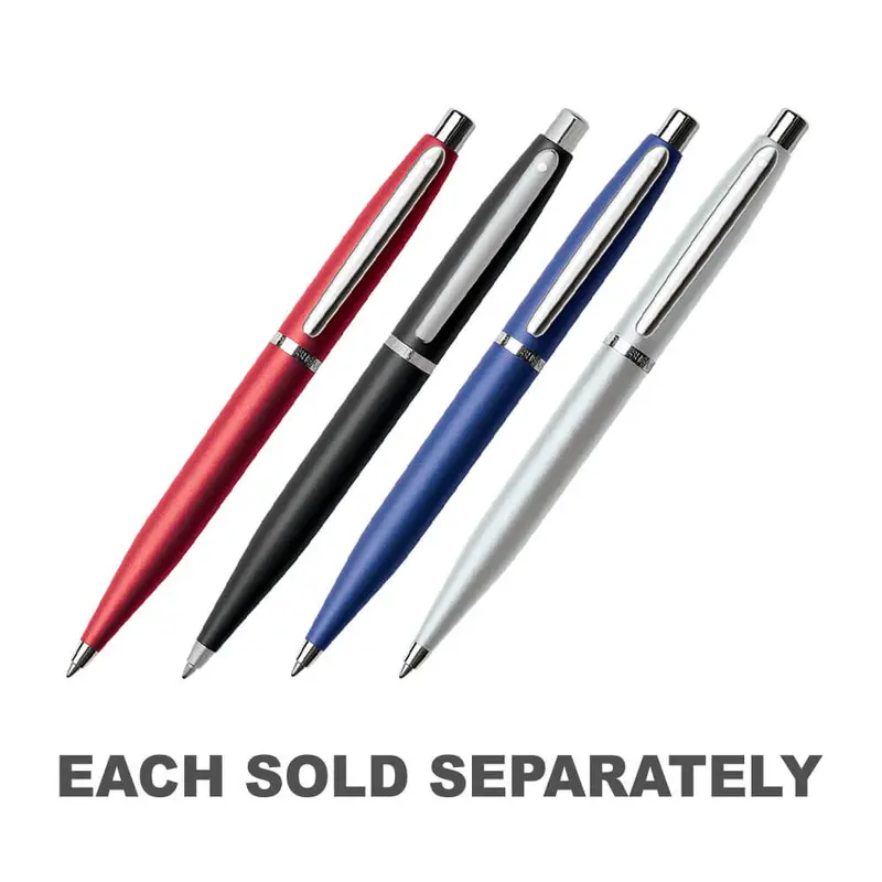 VFM Nickel Plated Ballpoint PenExcessive Red