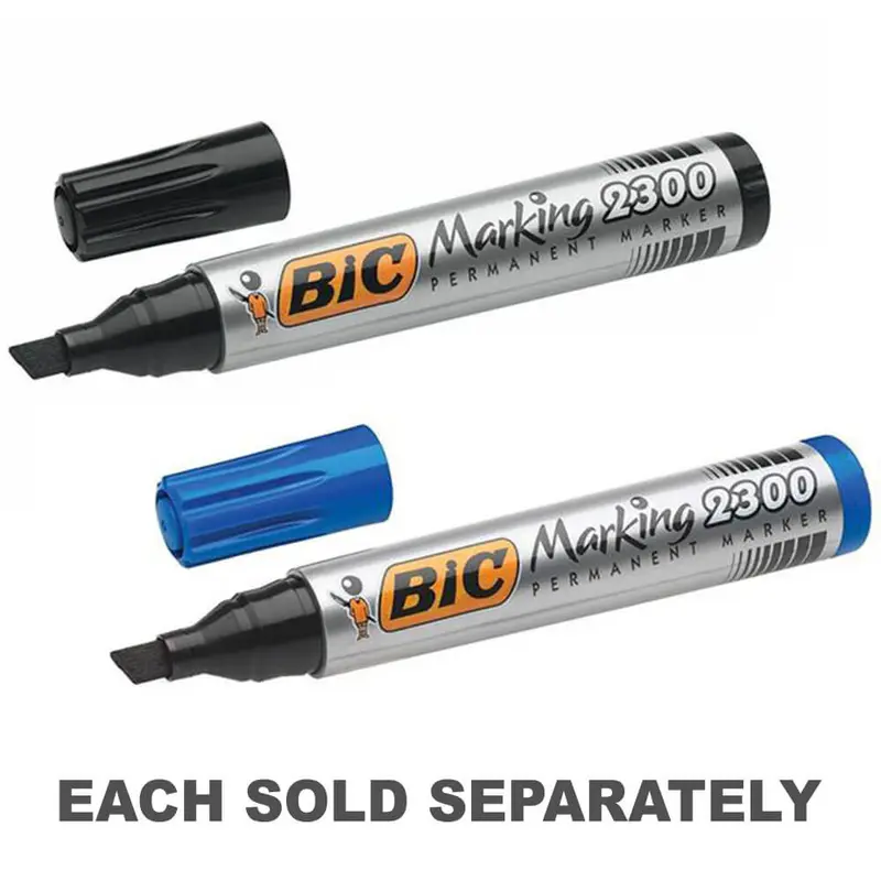 Bic Chisel Tip Permanent Marker 12pcs (3.1-5.3mm)Black