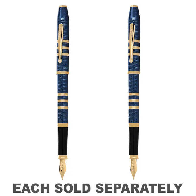 175th Century II  23ct Fountain Pen (Blue Lacquer)Fine