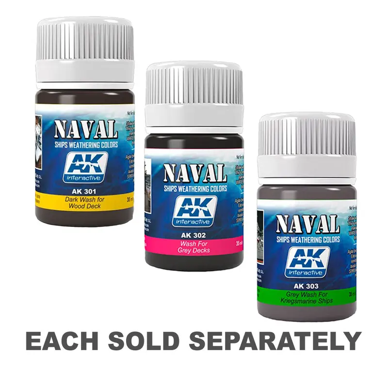 AK Interactive Naval Ship Wash Color 35mLGrey