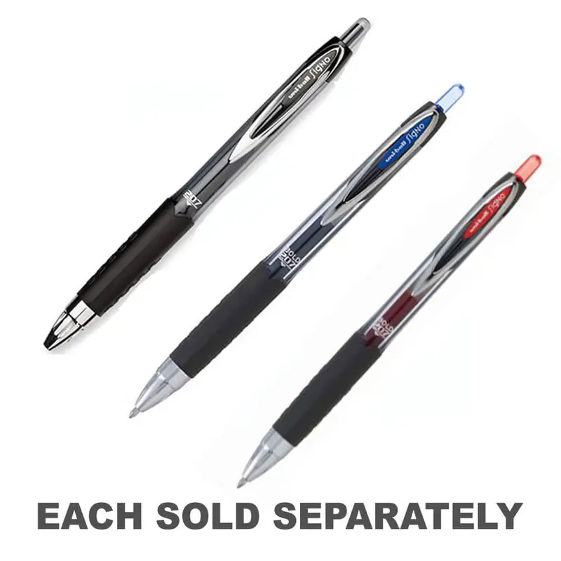 Uni Signo Retractable Rollerball Gel Pen 1.0mm 12pcsBlack