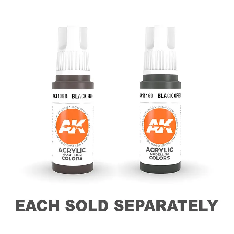 AK Interactive 3Gen Black Acrylic Paint 17mLRed
