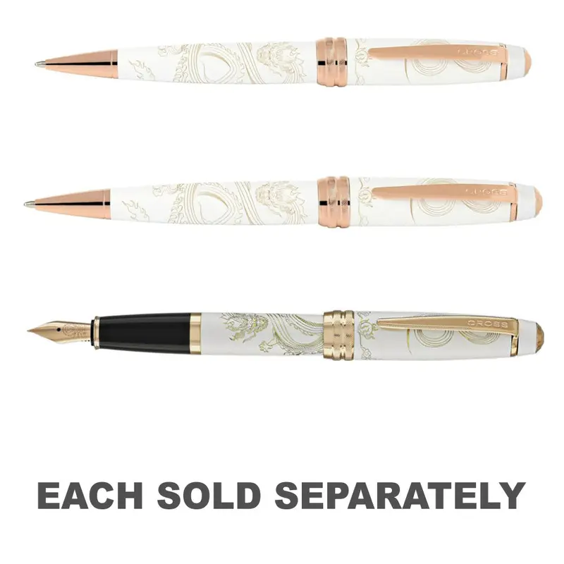 Bailey Dragon Year Pen (Pearl White/Rose Gold)Ballpoint