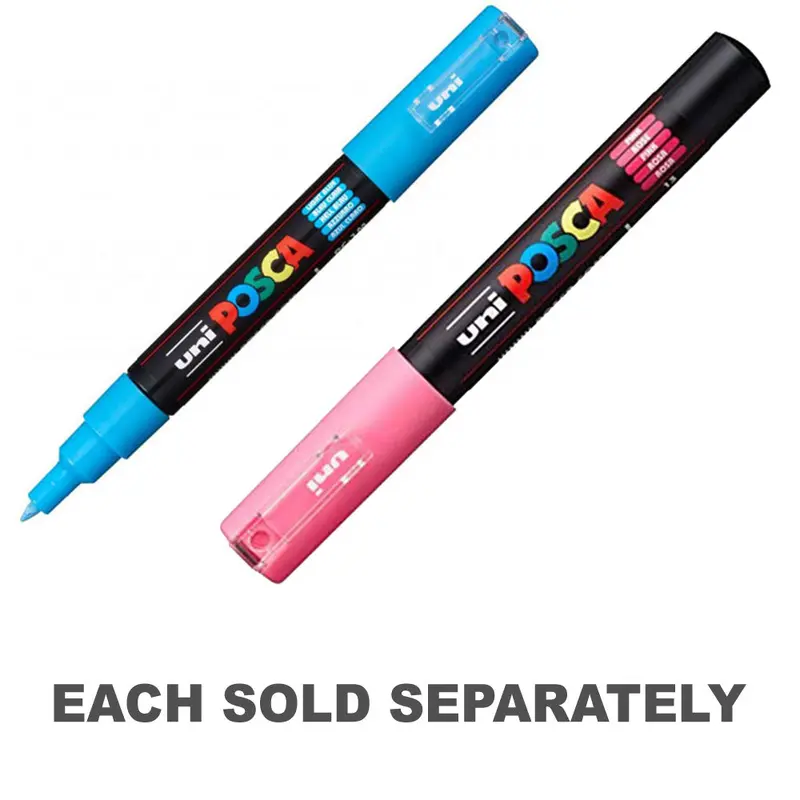 uni POSCA PC-1MLB Extra Fine Bullet Tip MarkerLight Blue