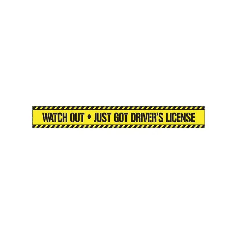 Watch Out Just Got Drivers License Decorative Tape