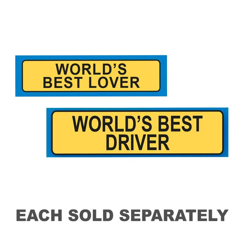 Worlds Best Person License Plate KeyringDriver
